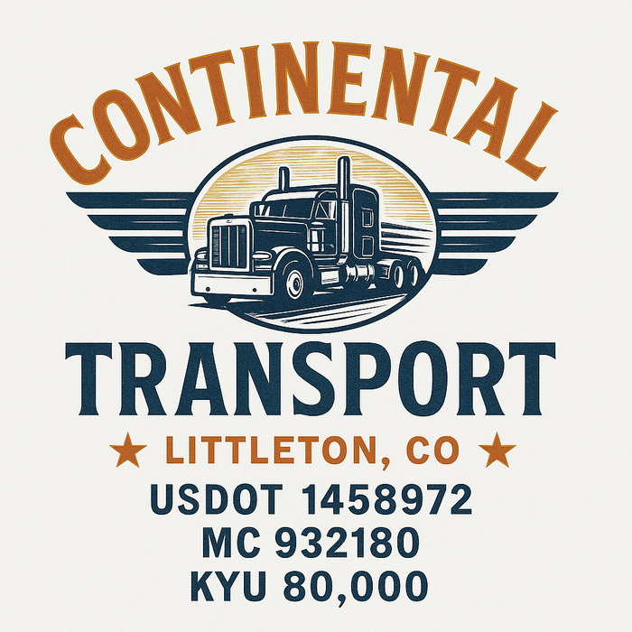 Custom Truck Door Decal Sticker Sign For Trucking, Transport, Logistics, Work Trucks, Semi Trucks With USDOT, MC, CA, KYU, VIN, GVW Regulation Numbers (Set of 2)