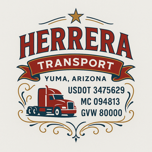 Custom Truck Door Decal Sticker Sign For Trucking, Transport, Logistics, Work Trucks, Semi Trucks With USDOT, MC, CA, KYU, VIN, GVW Regulation Numbers (Set of 2)