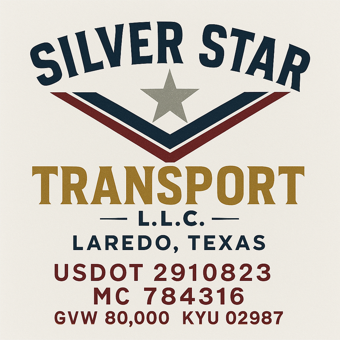 Custom Truck Door Decal Sticker Sign For Trucking, Transport, Logistics, Work Trucks, Semi Trucks With USDOT, MC, CA, KYU, VIN, GVW Regulation Numbers (Set of 2)