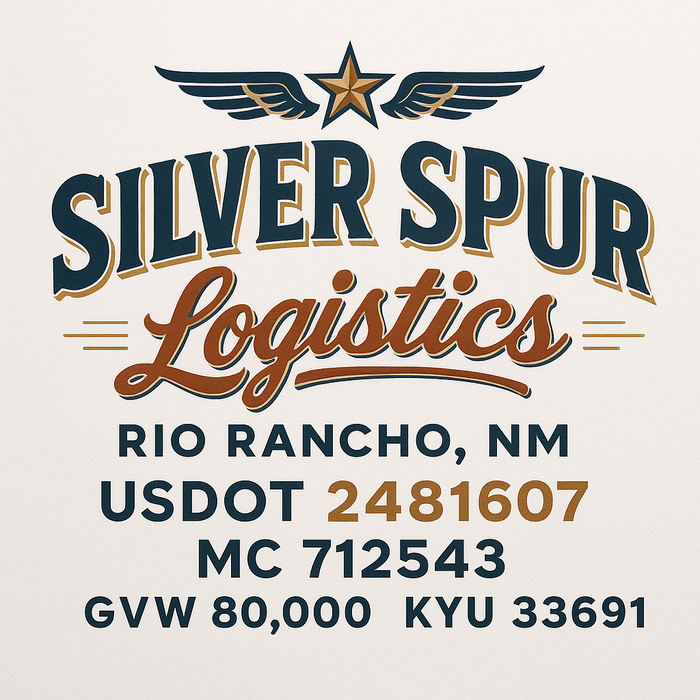 Custom Truck Door Decal Sticker Sign For Trucking, Transport, Logistics, Work Trucks, Semi Trucks With USDOT, MC, CA, KYU, VIN, GVW Regulation Numbers (Set of 2)
