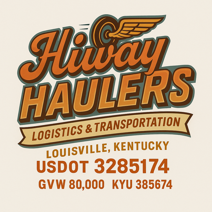 Custom Truck Door Decal Sticker Sign For Trucking, Transport, Logistics, Work Trucks, Semi Trucks With USDOT, MC, CA, KYU, VIN, GVW Regulation Numbers (Set of 2)