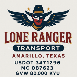 Custom Truck Door Decal Sticker Sign For Trucking, Transport, Logistics, Work Trucks, Semi Trucks With USDOT, MC, CA, KYU, VIN, GVW Regulation Numbers (Set of 2)