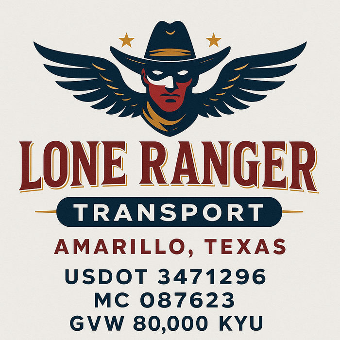 Custom Truck Door Decal Sticker Sign For Trucking, Transport, Logistics, Work Trucks, Semi Trucks With USDOT, MC, CA, KYU, VIN, GVW Regulation Numbers (Set of 2)