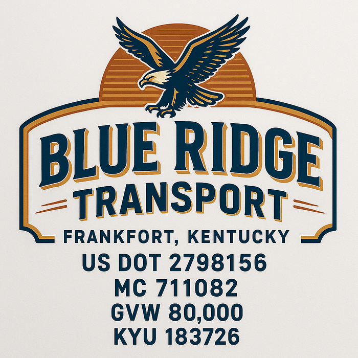 Custom Truck Door Decal Sticker Sign For Trucking, Transport, Logistics, Work Trucks, Semi Trucks With USDOT, MC, CA, KYU, VIN, GVW Regulation Numbers (Set of 2)