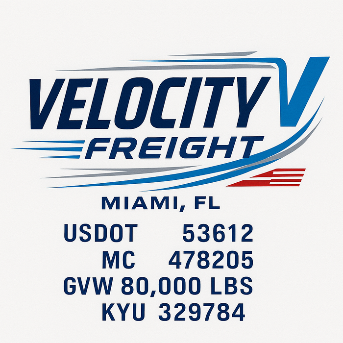 Custom Truck Door Decal Sticker Sign For Trucking, Transport, Logistics, Work Trucks, Semi Trucks With USDOT, MC, CA, KYU, VIN, GVW Regulation Numbers (Set of 2)