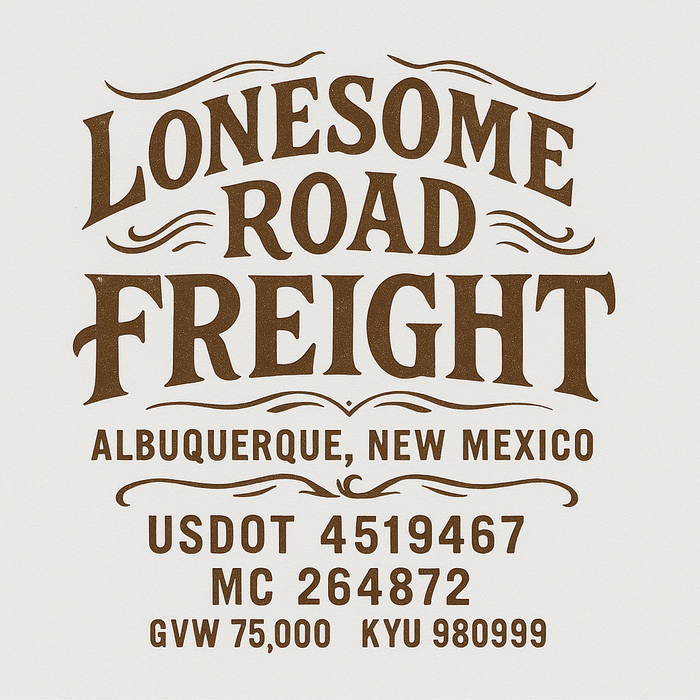 Custom Truck Door Decal Sticker Sign For Trucking, Transport, Logistics, Work Trucks, Semi Trucks With USDOT, MC, CA, KYU, VIN, GVW Regulation Numbers (Set of 2)