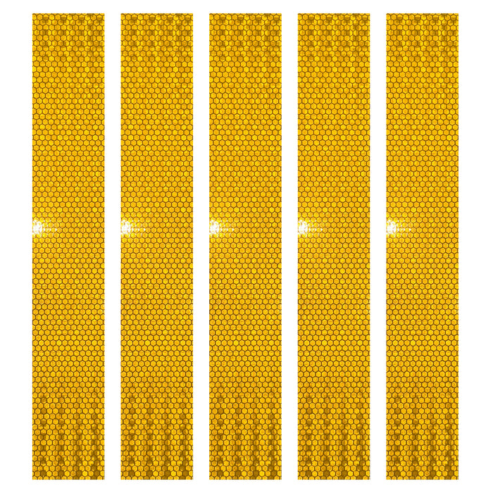 Magnetic DOT Bright Yellow Reflective Strips | DOT Magnet Reflectors | Different Size Packs