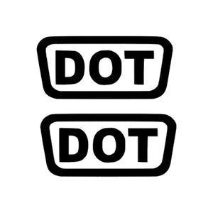DOT Motorcycle Helmet Vinyl Decal Sticker Sign (D.O.T Label) – USDOT NUMBER STICKERS