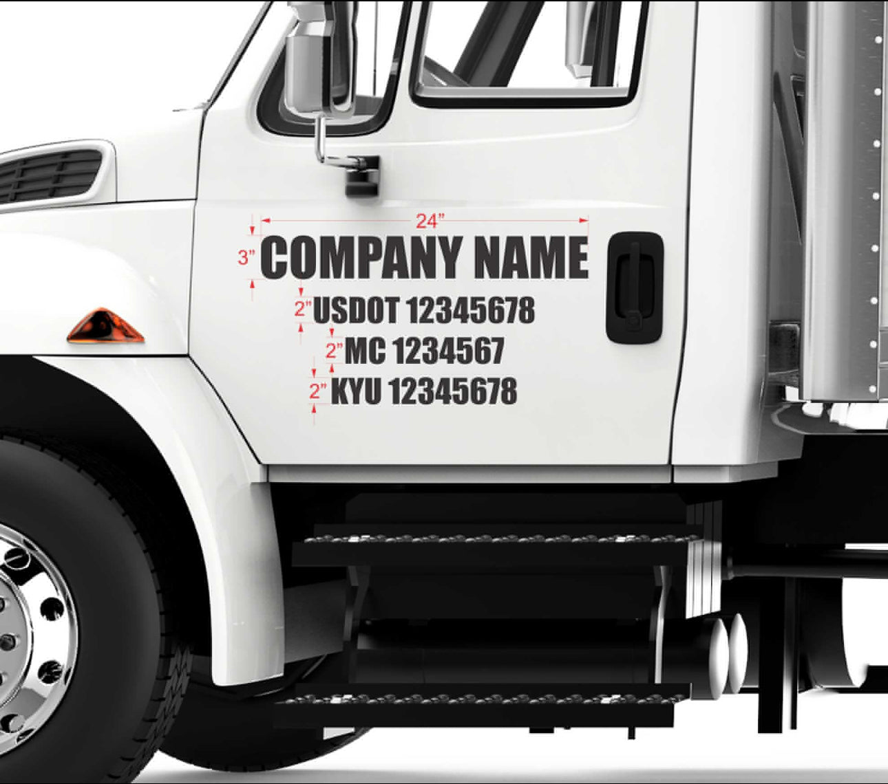 "Not For Hire" Vehicle Magnets – 2-Pack, 3.5x21 Inches, Black On White, For Trucks & Vans - View #5