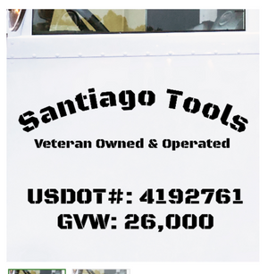 Custom Order for Santiago Tools