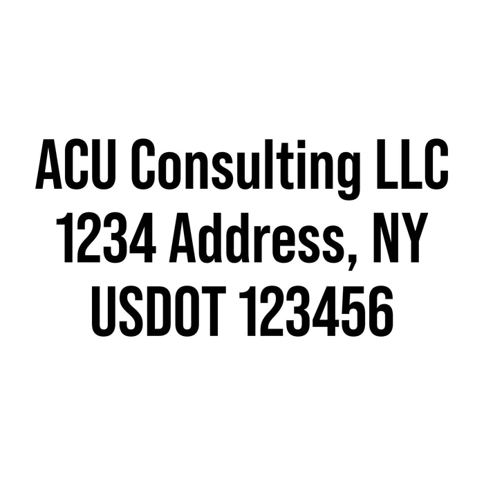 New York City Vehicle Lettering - Quote