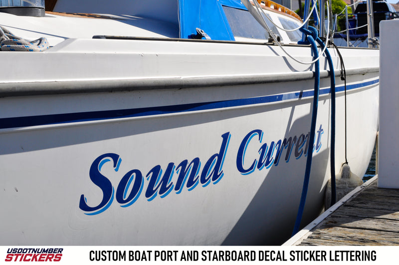 Custom boat decals