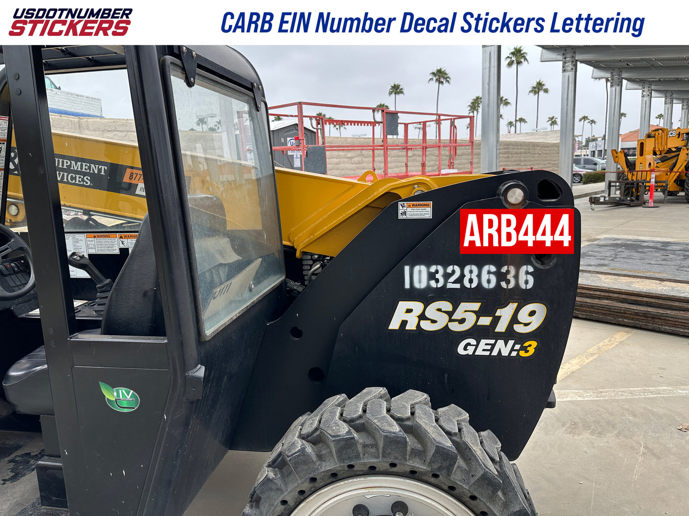 California E.I.N. CARB Sticker Labels Decals, (Set of 2) – USDOT NUMBER ...