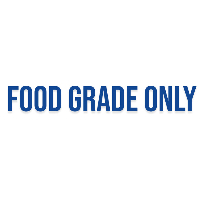 Food Grade Only Decal Sticker Label For Tanker & Shipping Container Compliance