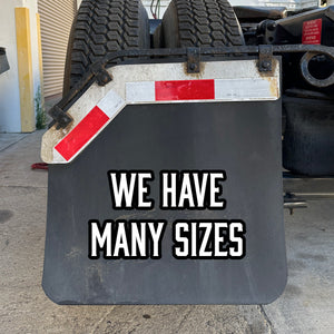 many sizes custom mud flaps