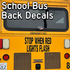 school bus back decals
