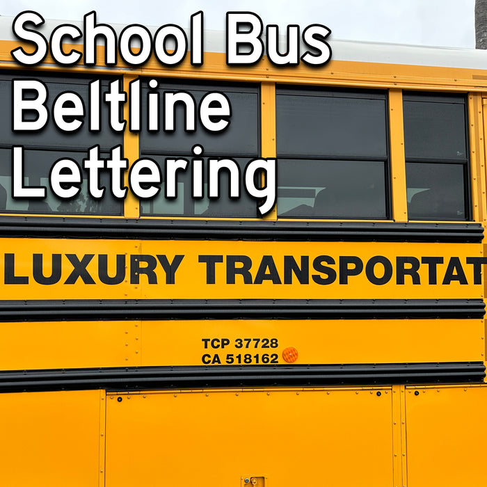 School Bus Belt Line Lettering (2-Pack)