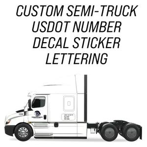 semi truck usdot decals