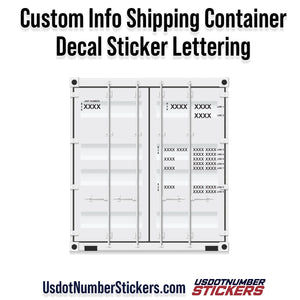 custom shipping container decal stickers