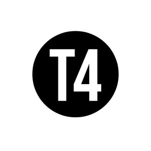 T4 White On Black Sign For Off-Road Vehicles