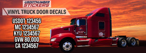 custom vinyl truck door decals