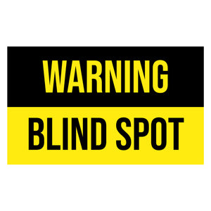 warning blind spot decal sticker