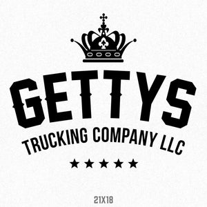 Company Name Decal with Crown & Stars