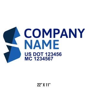 Transportation logistic company trucks decal