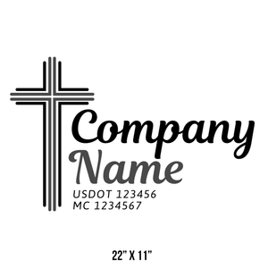 Religious American Truck Decal Transportation