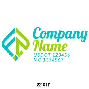 Transportation logistic company trucks decal