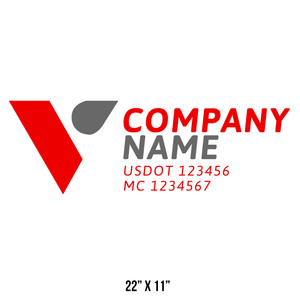 Transportation logistic company trucks decal