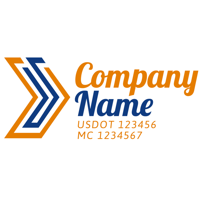 Company Name Truck Decal, USDOT (Set of 2)