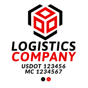 Transportation logistic company trucks decal