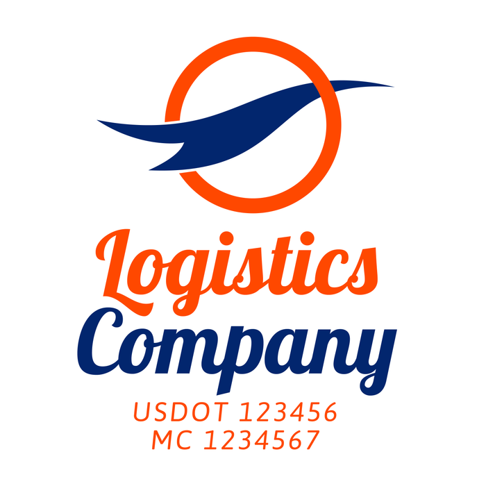 Company Name Truck Decal, USDOT (Set of 2)