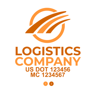 Transportation logistic company trucks decal
