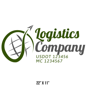 Transportation logistic company trucks decal