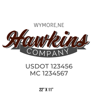 Vintage/Old School Truck Decal Template