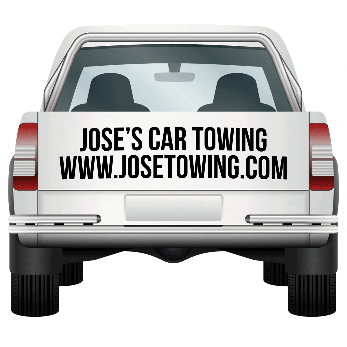2 Line Truck Back Tailgate Lettering Decal – USDOT NUMBER STICKERS