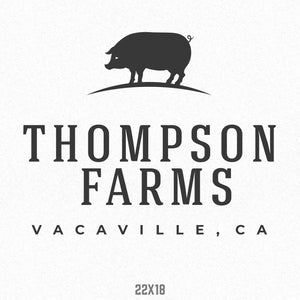 Farm Truck Decal with Pig
