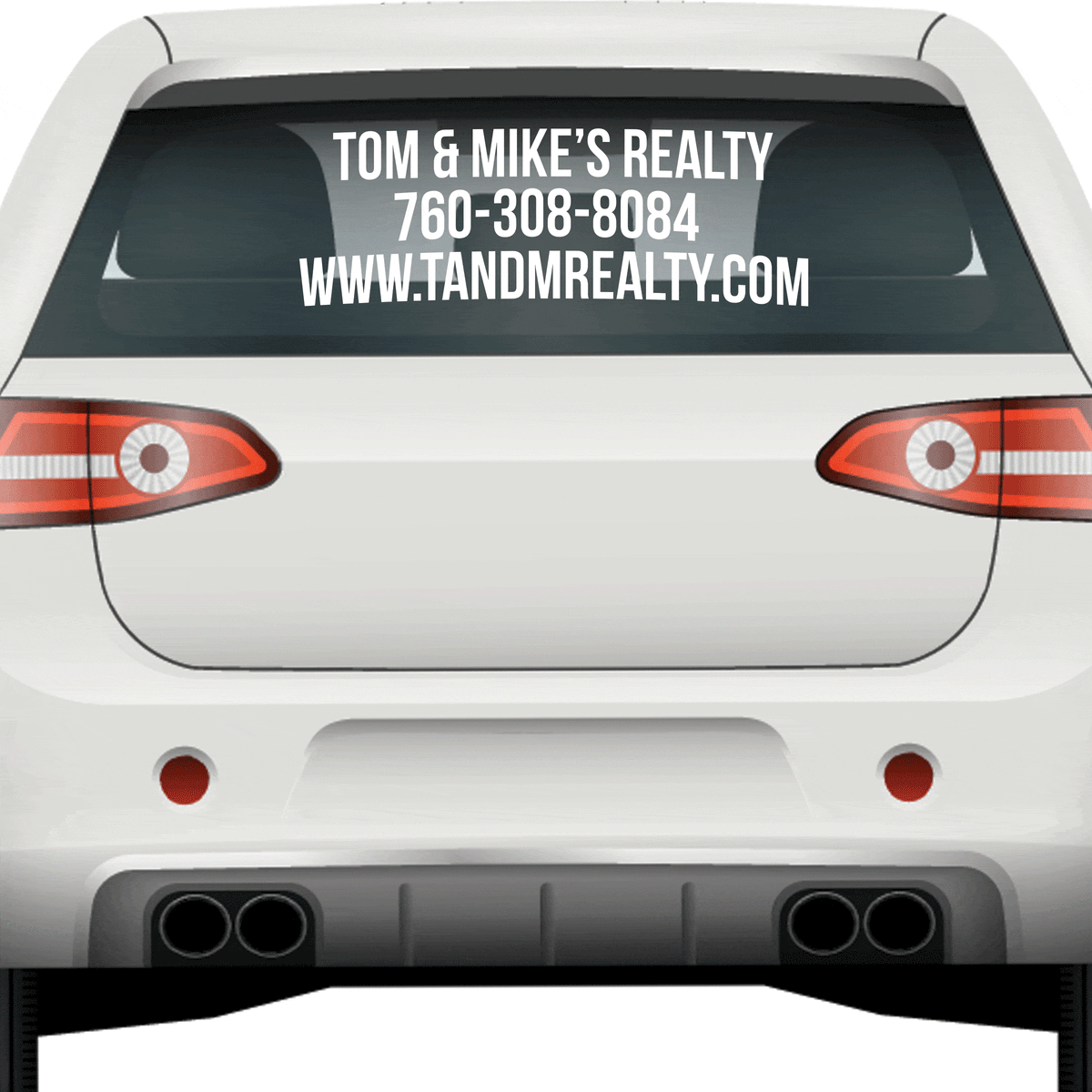 3 Line Back Window Decal – USDOT NUMBER STICKERS