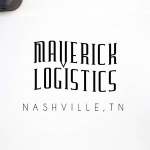 Company Name Decal with Location