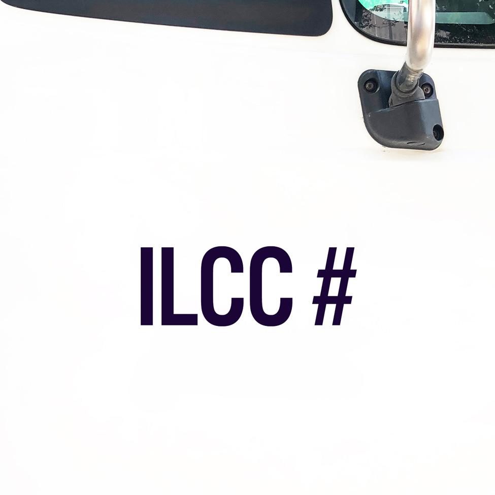 ILCC Truck Number Regulation Decal (Set of 2) – USDOT NUMBER STICKERS