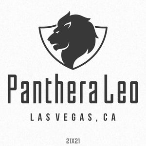 Company Name Decal with Lion