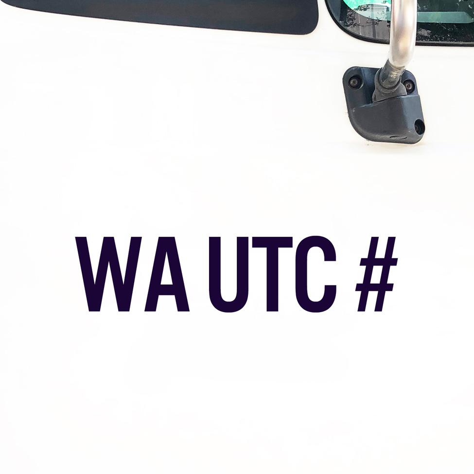 WA UTC Truck Number Regulation Decal (Set of 2) – USDOT NUMBER STICKERS