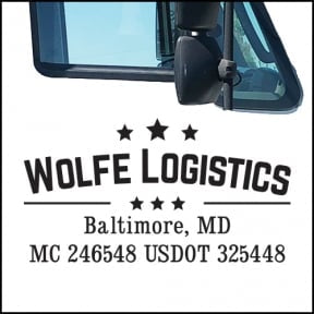 usdot mc truck door decal