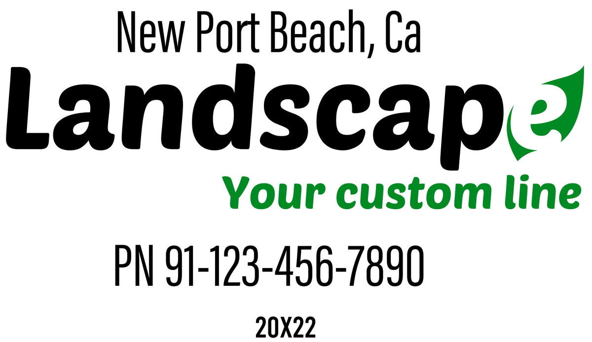 Landscaping, Lawn Care Truck Door Decal Sticker (USDOT) Set of 2 ...
