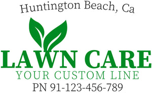 lawncare and landscape style usdot decal