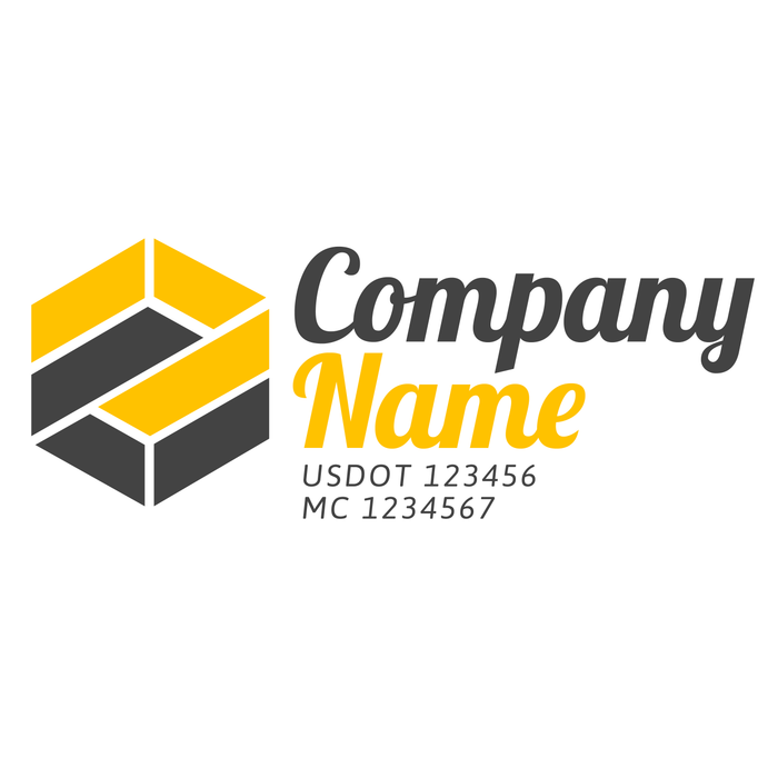 Company Name Truck Decal, USDOT (Set of 2)