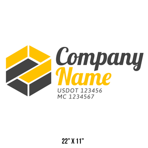 Transportation logistic company trucks decal