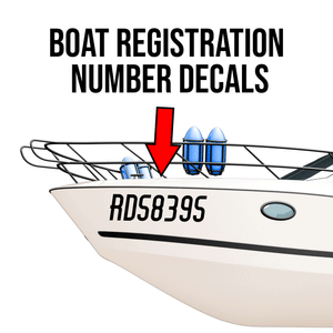 boat registration number decals